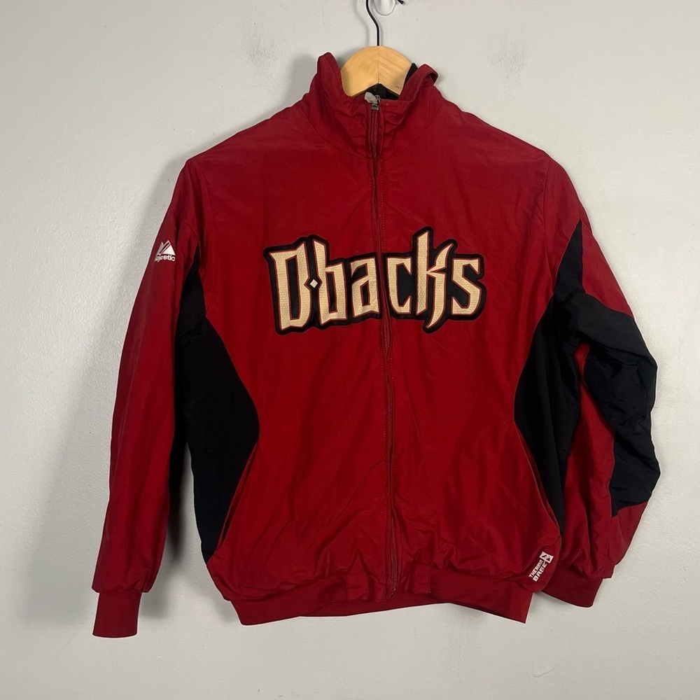 MAJESTIC DBACKS ARIZONA DIAMONDBACKS THERMA BASE JACKET YOUTH SIZE M FULL ZIP